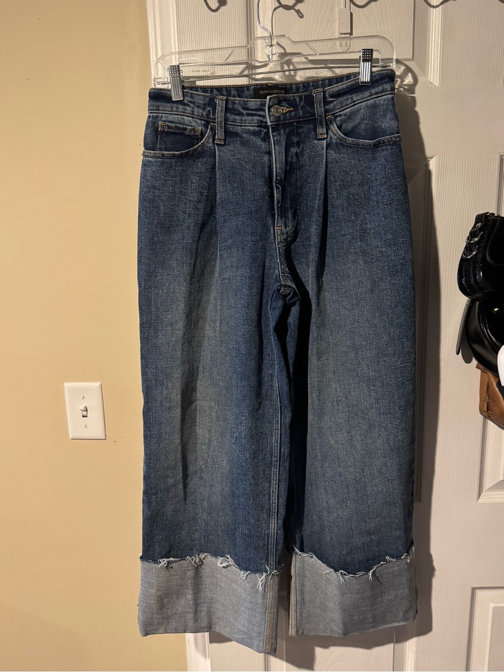 Banana republic Wide Leg Cropped Women’s Jeans - Dark Blue